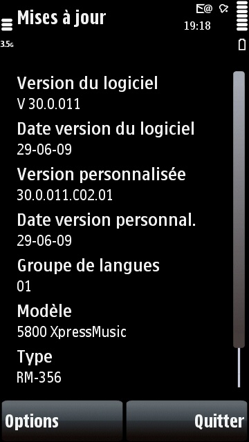 Nokia 5800 XpressMusic Firmware post 45 1248456142 Nokia 5800 XpressMusic hits Firmware V30.0.011 with changelog!