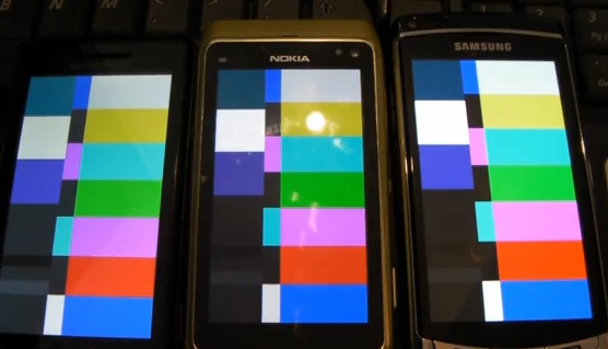 nokia n8 samsung omnia hd motorola milestone Nokia N8 vs Samsung I8900 Omnia HD vs Motorola Milestone – Screen and RAM test
