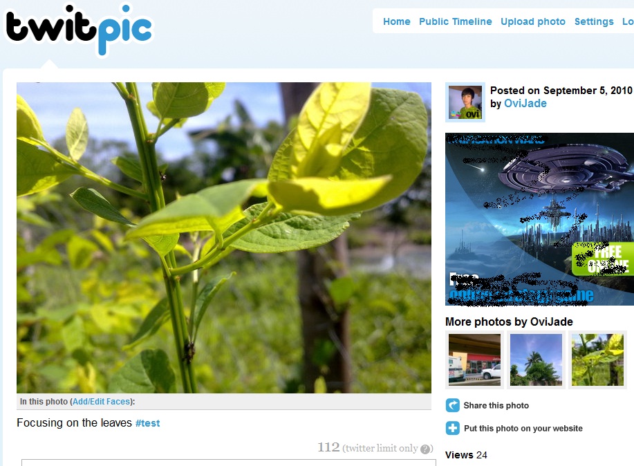 twitpic via pixelpipe test How to: Upload photos and videos from phone via Pixelpipe Send & Share