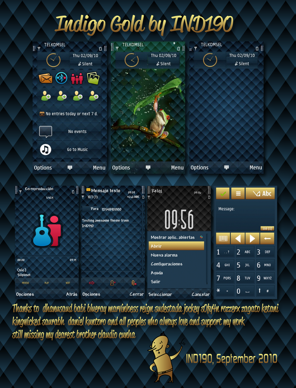 INDIGO Symbian^3 Themes for Nokia N8 Nokia C7 Nokia C6 01 and Nokia E7