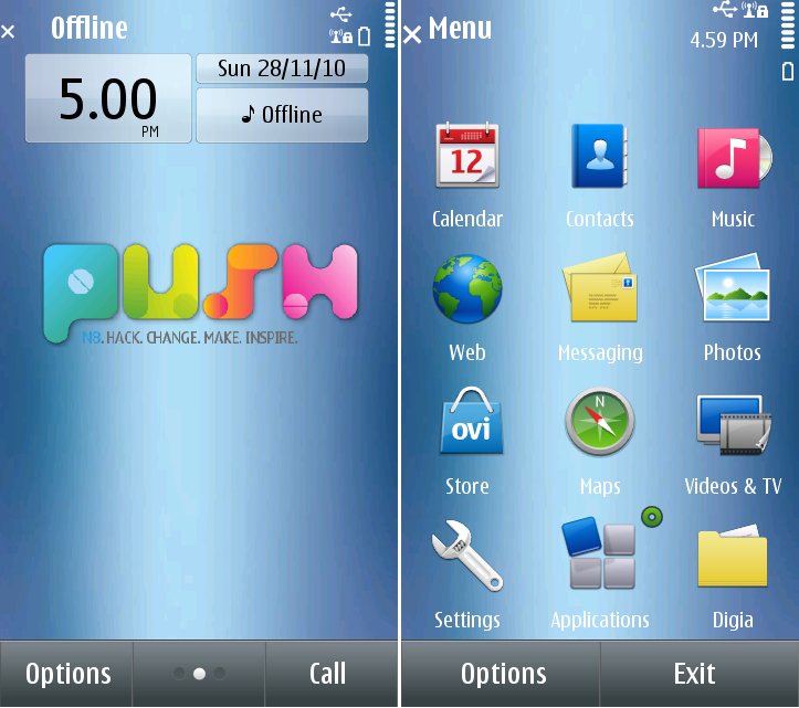 Nokia Push Symbian^3 Themes for Nokia N8 Nokia C7 Nokia C6 01 and Nokia E7