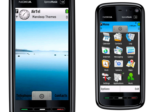 android theme S60 5th Edition Themes for Nokia N97, Nokia 5800, 5530 XpressMusic and Samsung I8910 Omnia HD