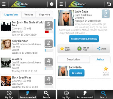 nokia gig finder Symbian^3 Top Apps and Games