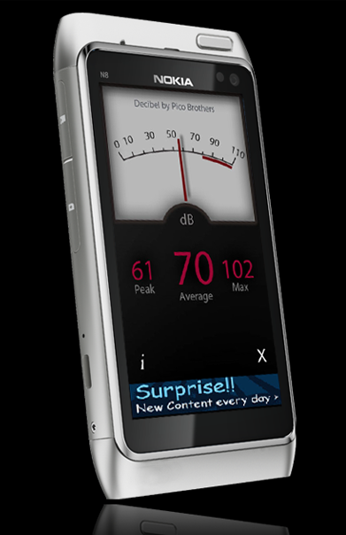 decibel meter Symbian^3 Top Apps and Games