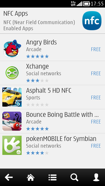 NFC Apps Store category for Symbian Meego Windows Phone (2)